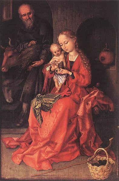 Martin Schongauer The Holy Family Germany oil painting art